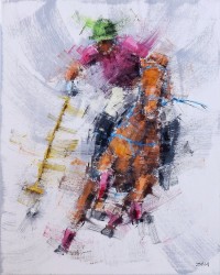 Zahid Saleem, 13 x 16 Inch, Acrylic on Canvas, Figurative Painting, AC-ZS-062